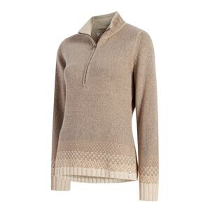 Woolrich Half Zip Pullover Sweater Womens Size XL Cabincore Ski Bunny